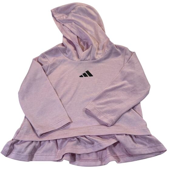 Adidas Baby Girl 6M Pink Pullover Long Sleeve Top - Picture 1 of 5